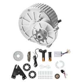 450W Electric Brushed DC Motor Kit - 36V 3000rpm Motor with Upgraded Speed Controller and Twistgrip Throttle Kit for Go Karts E-Bike Motorcycle S