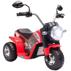 Kids Electric Motorcycle 6V Battery Powered Ride-On Dirt Bike 3-Wheels Motorbike with Horn Headlights Realistic Sounds 1.24mph Speed for Girls Bo